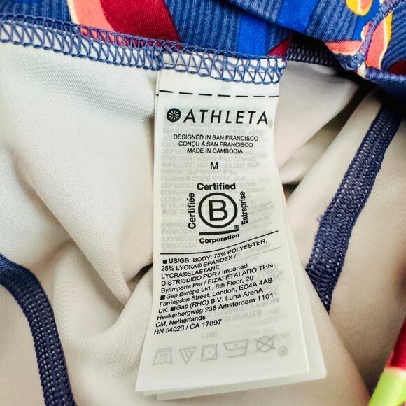 ATHLETA SALUTATION STASH FLORAL 16 1/2" SKORT GOLF SKIRT WITH UNDER SHORT - Picture 7 of 8